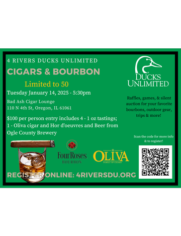 Event 4 Rivers Cigars and Bourbon - Oregon IL