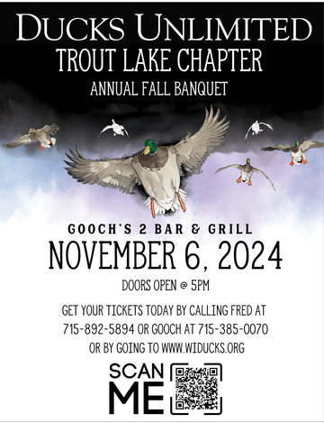 Event Trout Lake Ducks Unlimited  (Boulder Junction)