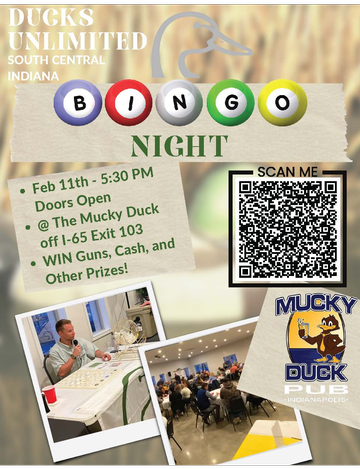 Event South Central Ducks Unlimited Bingo Night