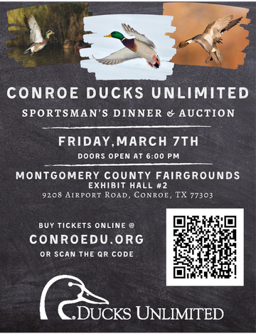 Event Conroe Ducks Unlimited - Sportsman's Dinner & Auction