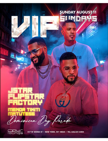 Event VIP Sundays Official Dominican Day Parade After Party At Opus Lounge